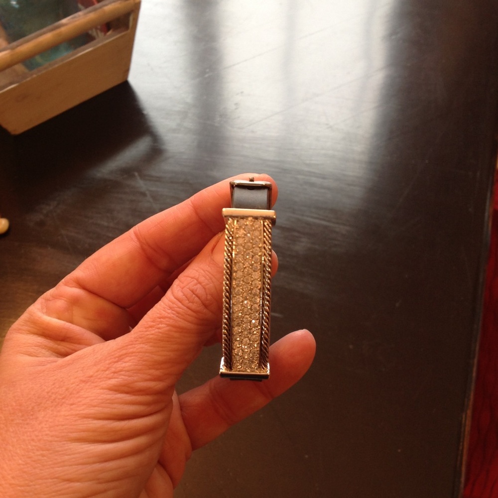 Rubber, crystal bracelet